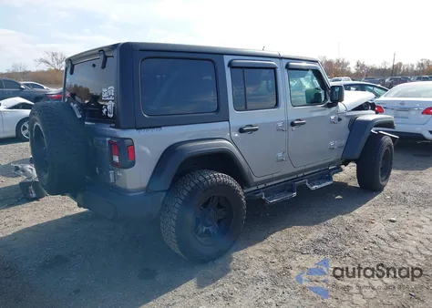 2018 Jeep Wrangler Unlimited Sport S 4X4 из США, поврежденный, VIN 1C4HJXDG0JW279528